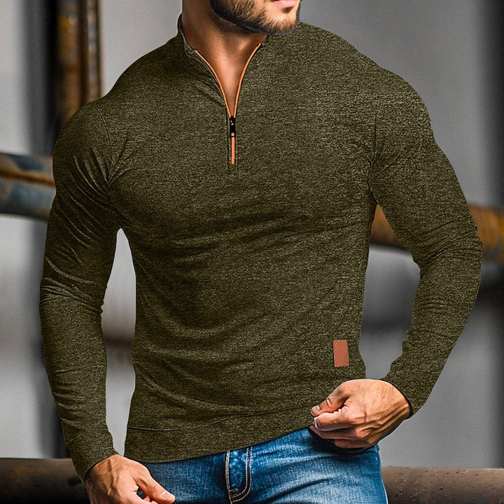 Dean | Quarter-Zip Long-Sleeve Polo