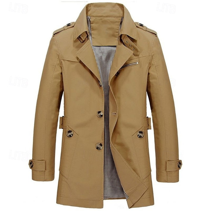 Leonard | Refined Single-Breasted Trench Coat