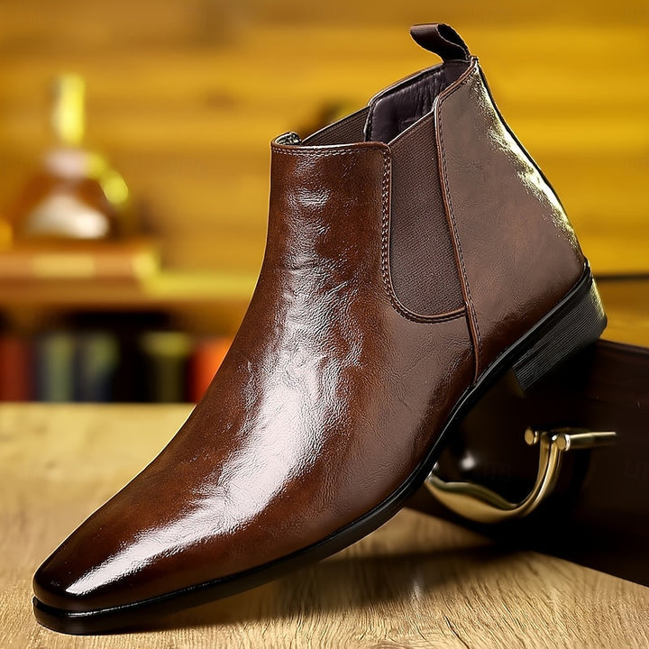 Emory | Polished Ankle Chelsea Boots