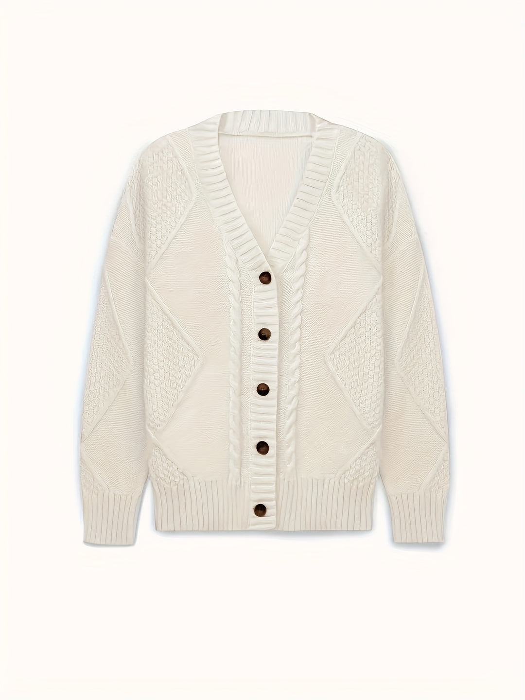 Lucinda | Cozy Cable-Knit Button Cardigan