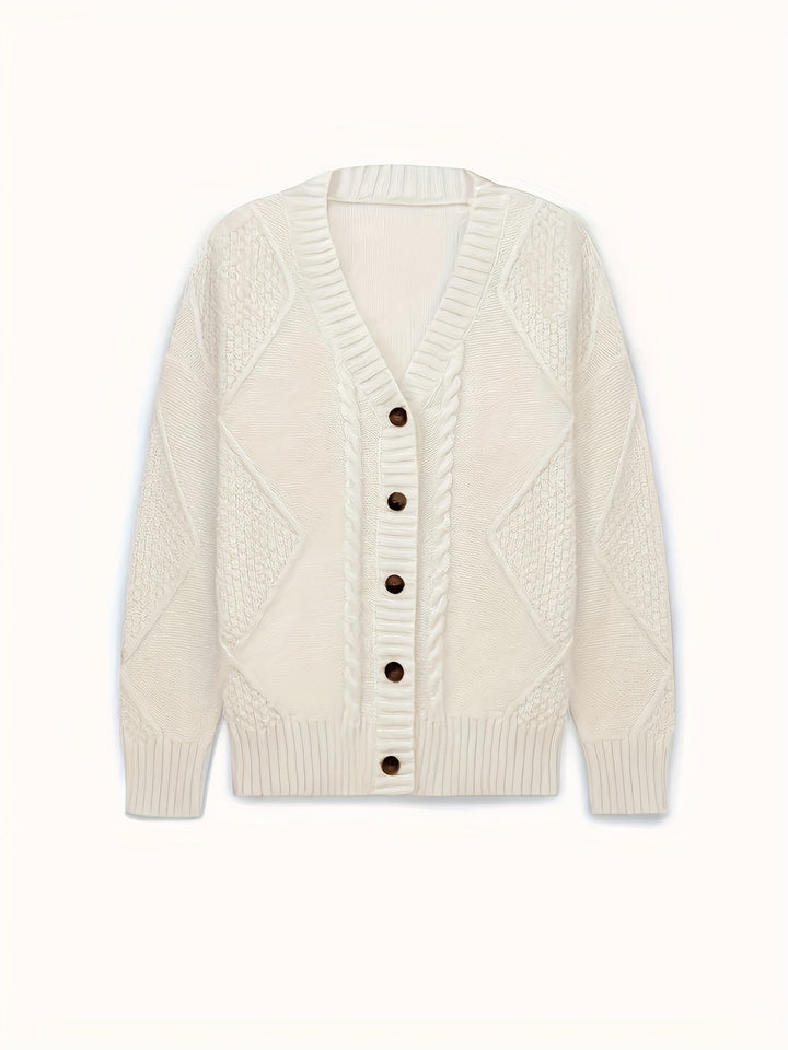 Lucinda | Cozy Cable-Knit Button Cardigan