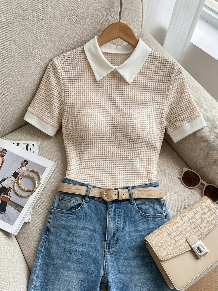 Daphne | Collared Slim-Fit Top