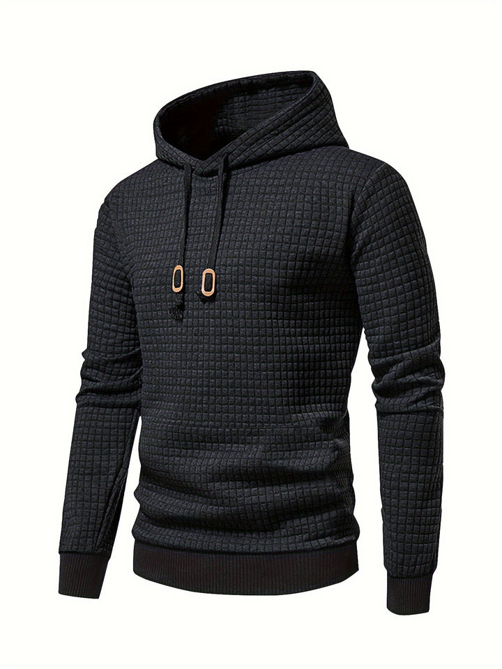 Garrison | Textured Hooded Pullover Hoodie