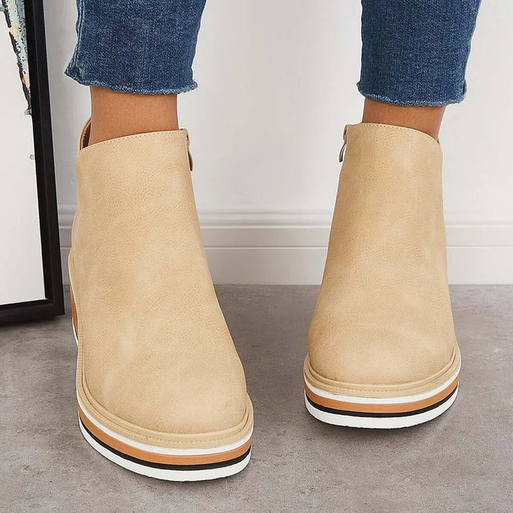 Odessa | Sleek Platform Ankle Boots