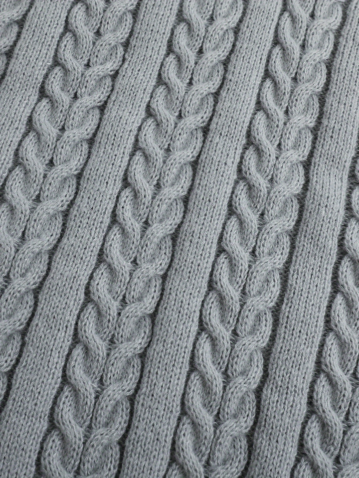 Gideon | Cable-Knit V-Neck Sweater Vest