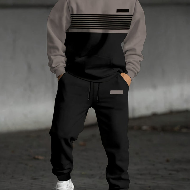 Dominic | Color Block Hooded Sweatshirt
