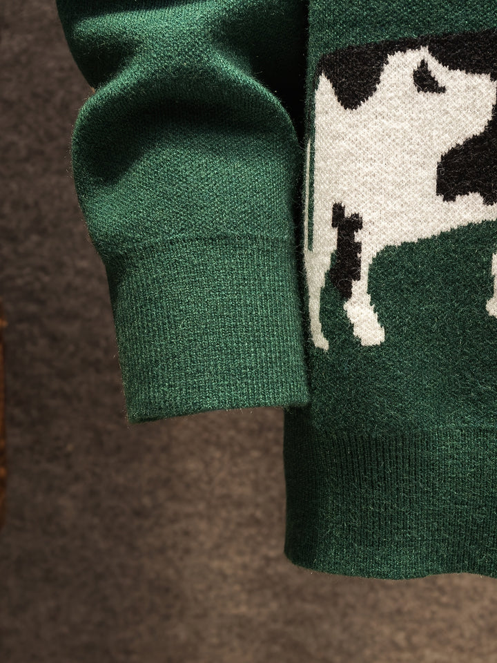 Dorian | Pastoral Scene Crew Neck Sweater