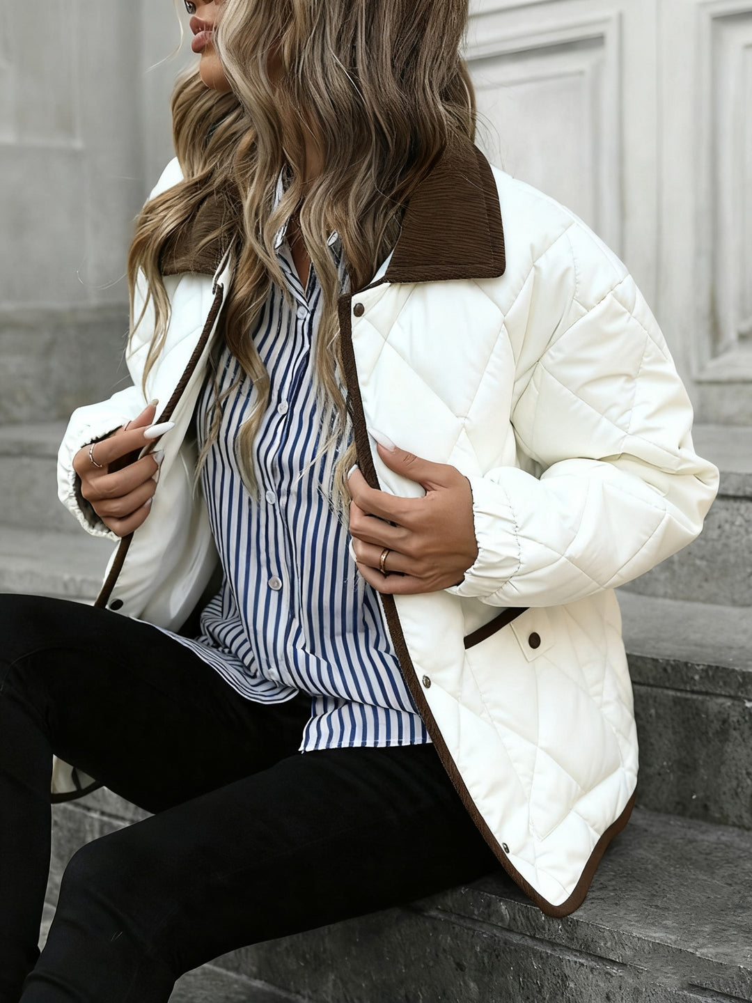Imogen | Diamond-Quilted Padded Jacket