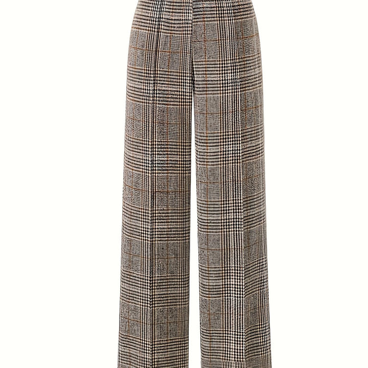 Matilda | Wide-Leg Plaid Trousers