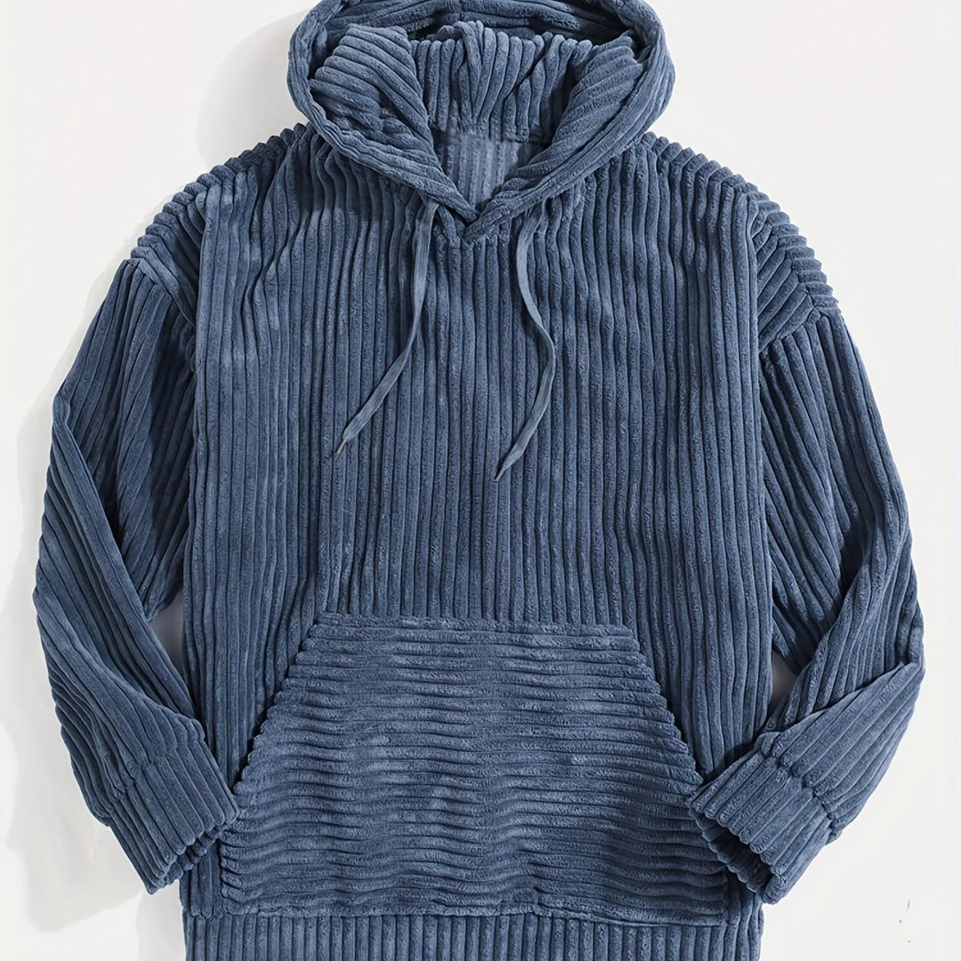Sebastian | Ribbed Pullover Hoodie