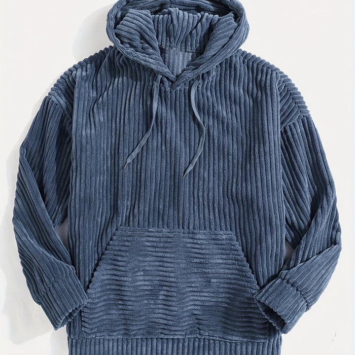 Sebastian | Ribbed Pullover Hoodie