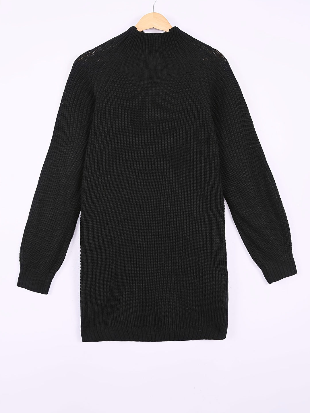 Iris | Relaxed Half-Turtleneck Sweater Dress