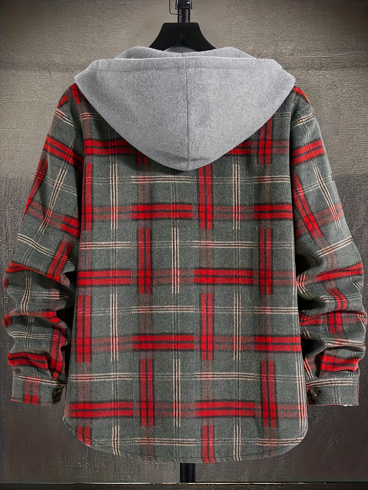Hollis | Christmas Plaid Hooded Jacket