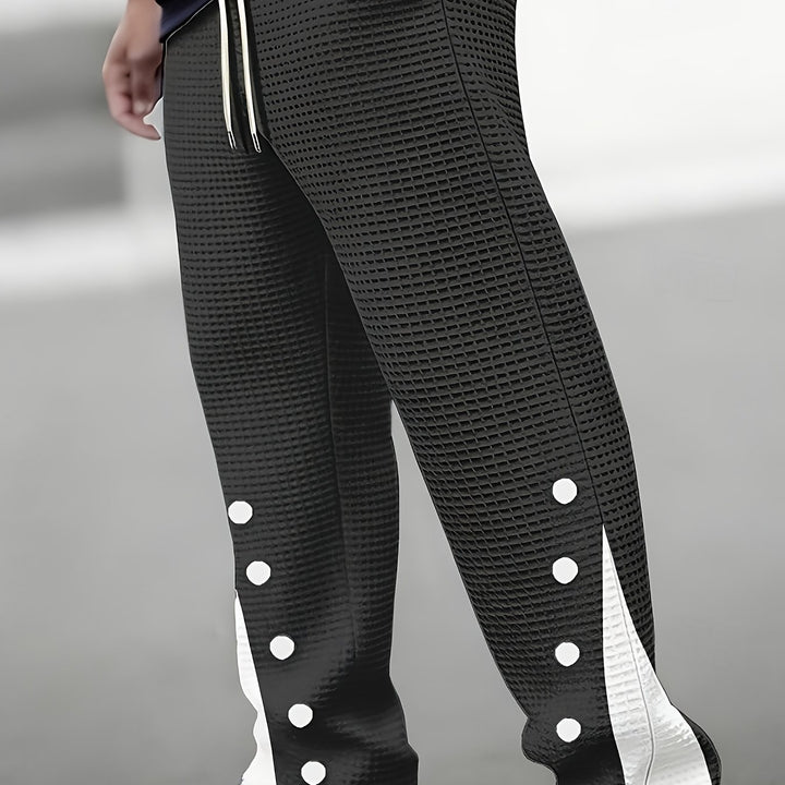Barrett | Textured Snap-Side Pants