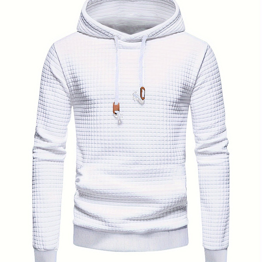 Garrison | Textured Hooded Pullover Hoodie