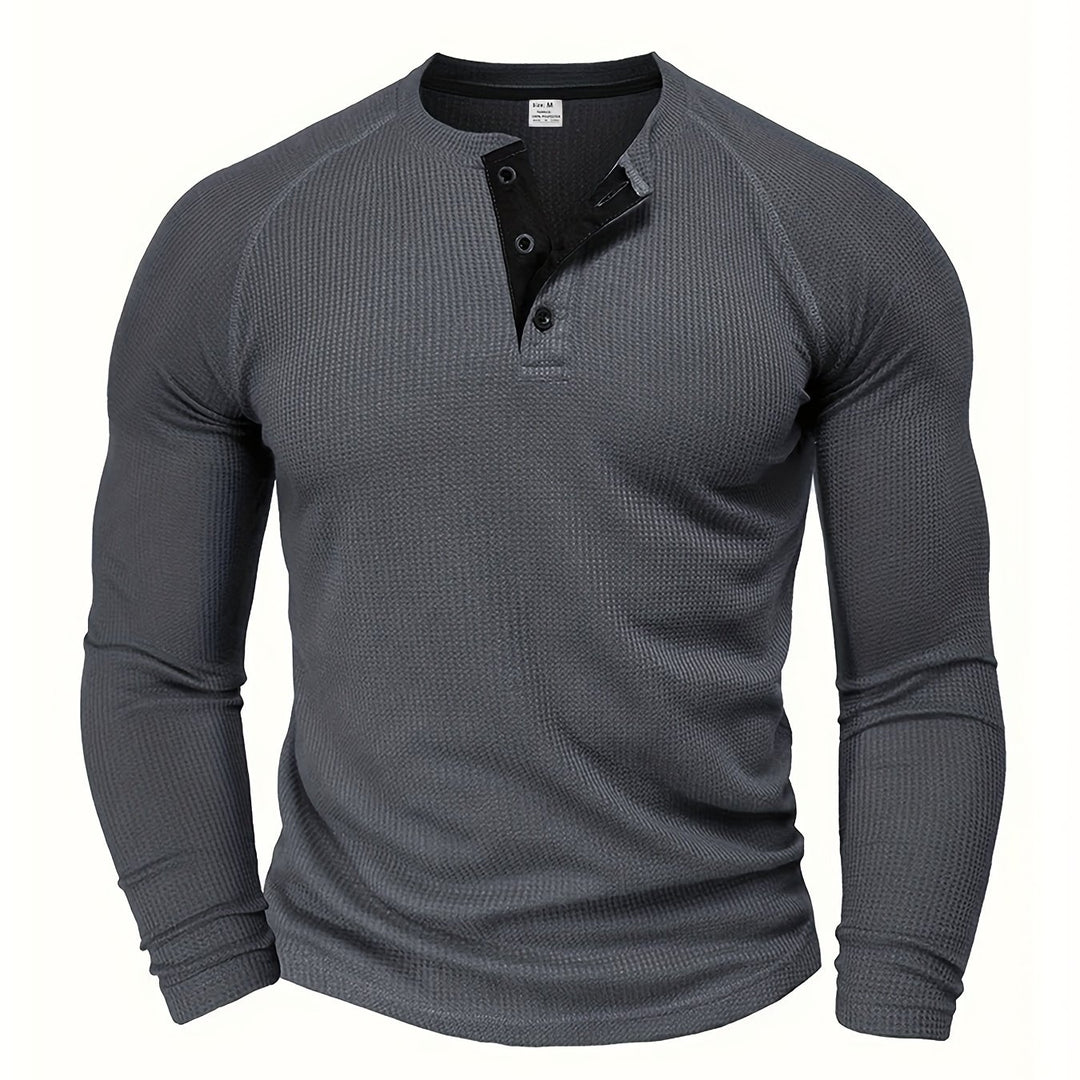 Graham | Classic Button Henley Shirt
