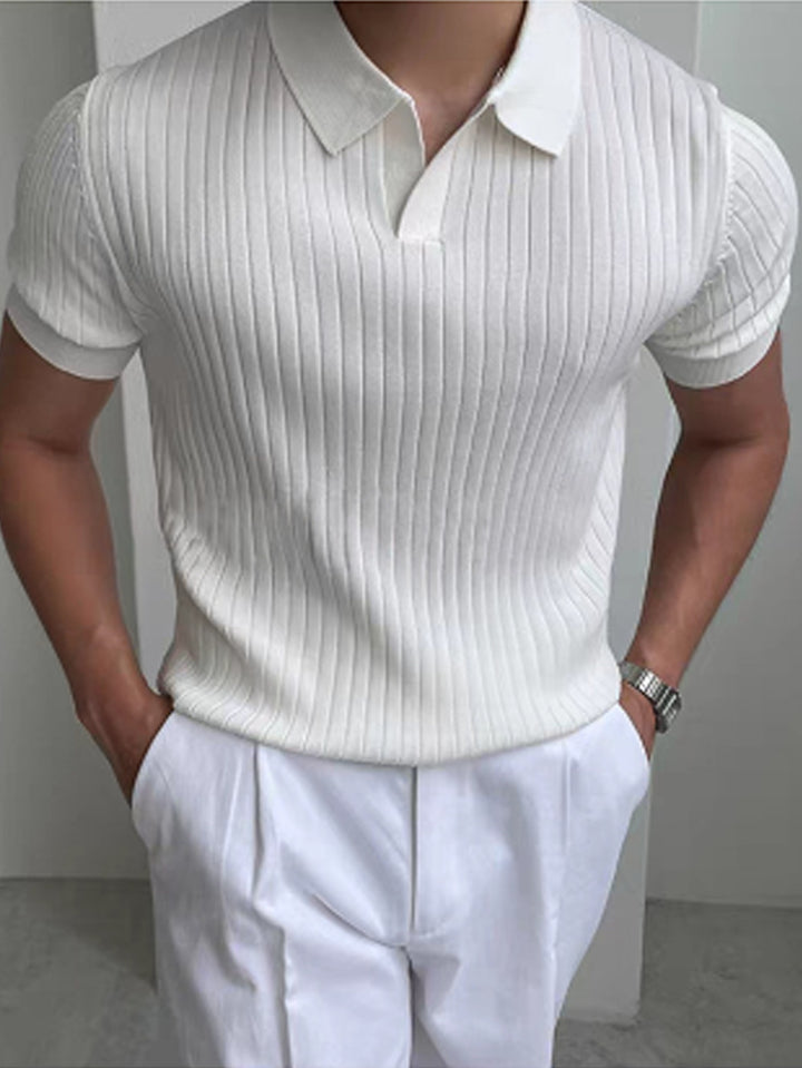 Cameron | Refined Textured Polo Shirt