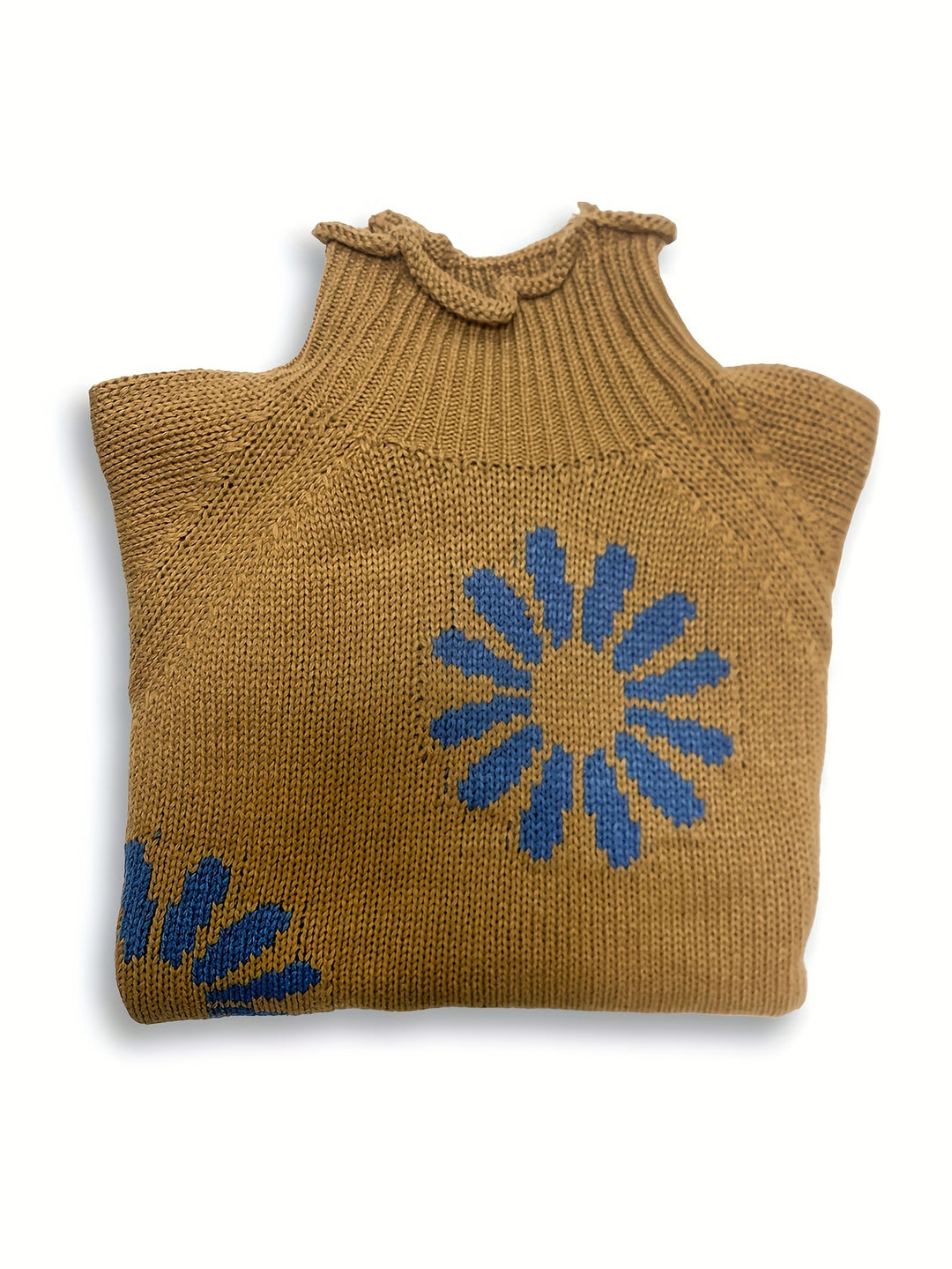 Sienna | Blossom-Knit High Neck Sweater