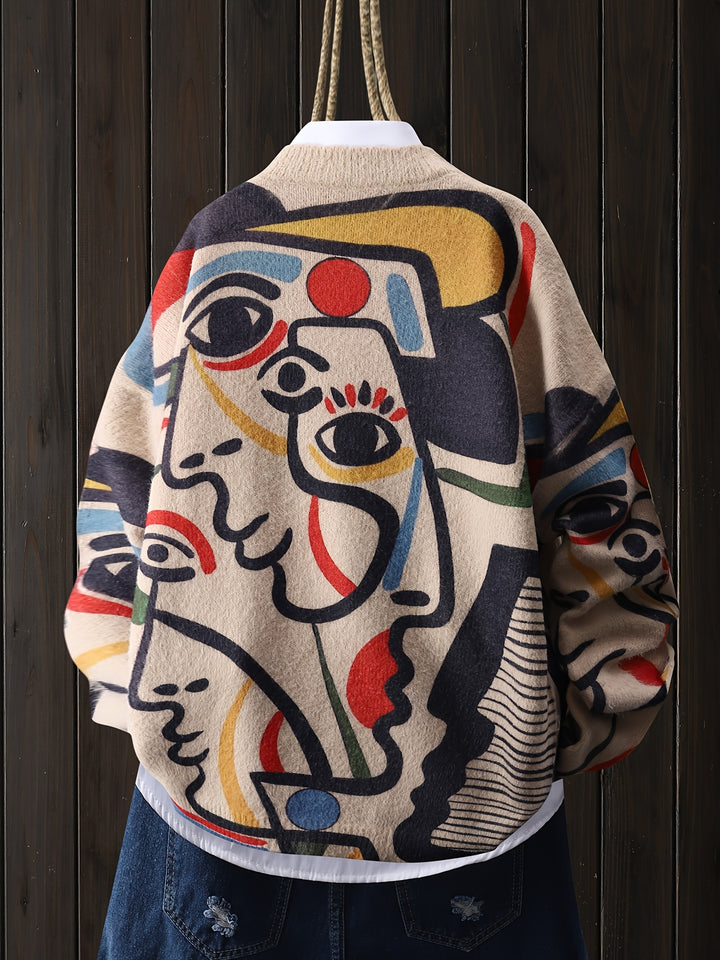 Camryn | Artful Abstract Sweater