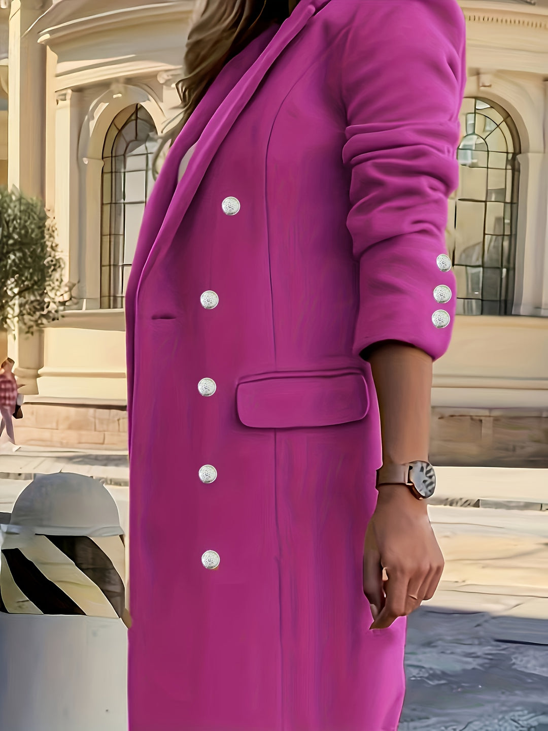 Annette | Double-Breasted Longline Coat