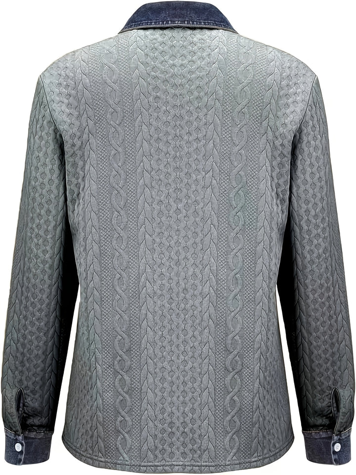 Greta | Textured Button-Up Shirt