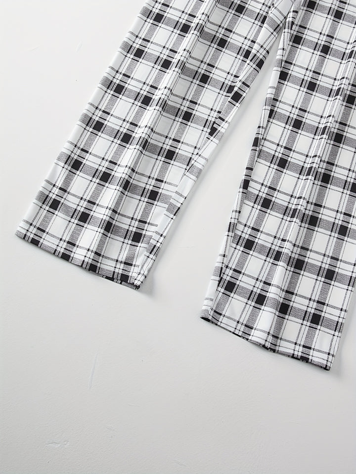 Tristan | Relaxed Checkered Two-Piece Set