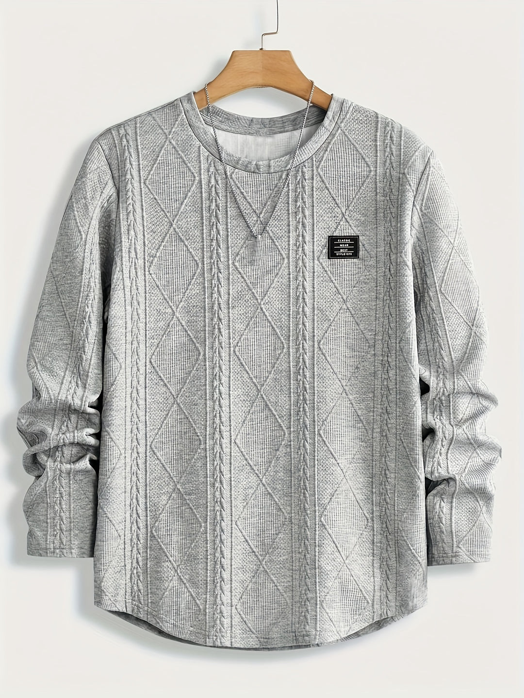 Edwin | Textured Crew Neck Top