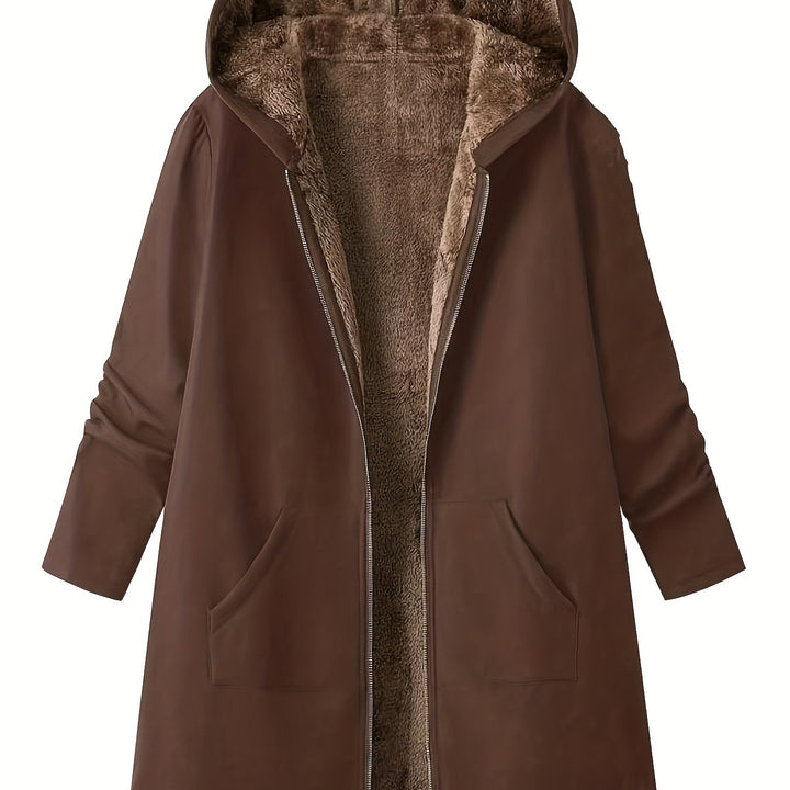 Lorna | Cozy Hooded Longline Coat