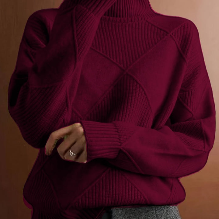 Maeve | Textured Turtleneck Sweater