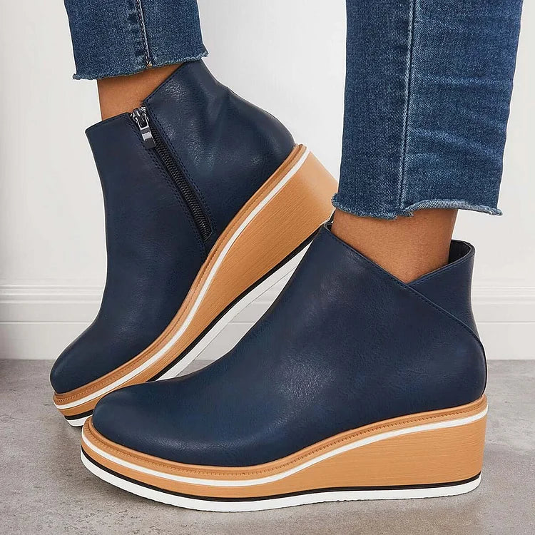 Odessa | Sleek Platform Ankle Boots