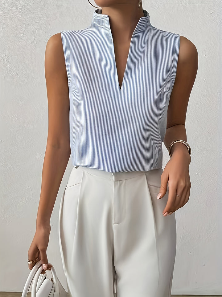 Adeline | Refined Sleeveless V-Neck Top