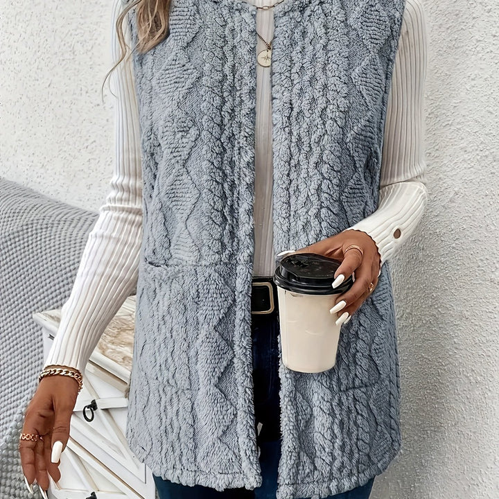 Brenna | Cozy Textured Sleeveless Vest