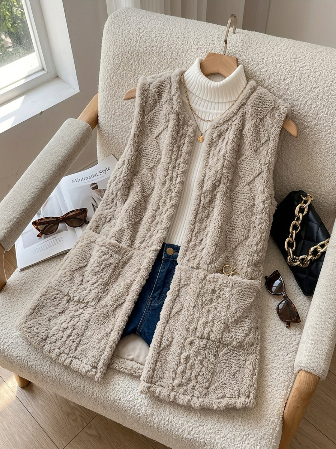 Brenna | Cozy Textured Sleeveless Vest