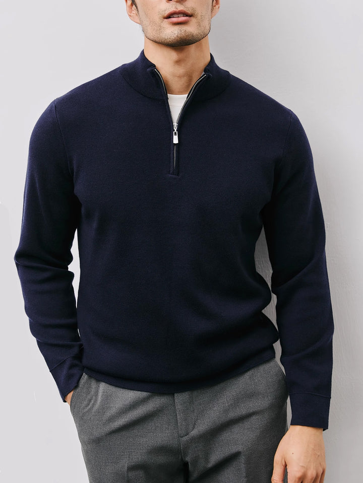 Nathaniel | Refined Quarter-Zip Sweater