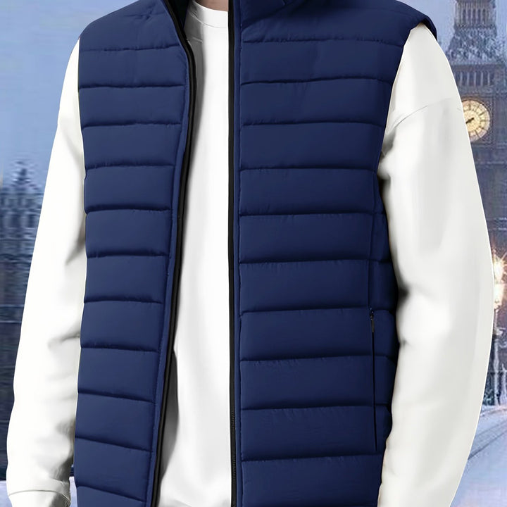 Donovan | Quilted Stand-Collar Vest