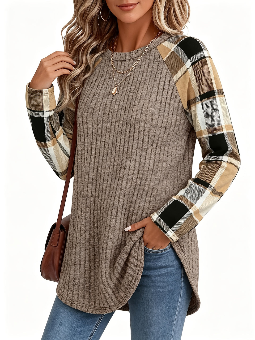 Denise | Relaxed Color-Block Long-Sleeve Top