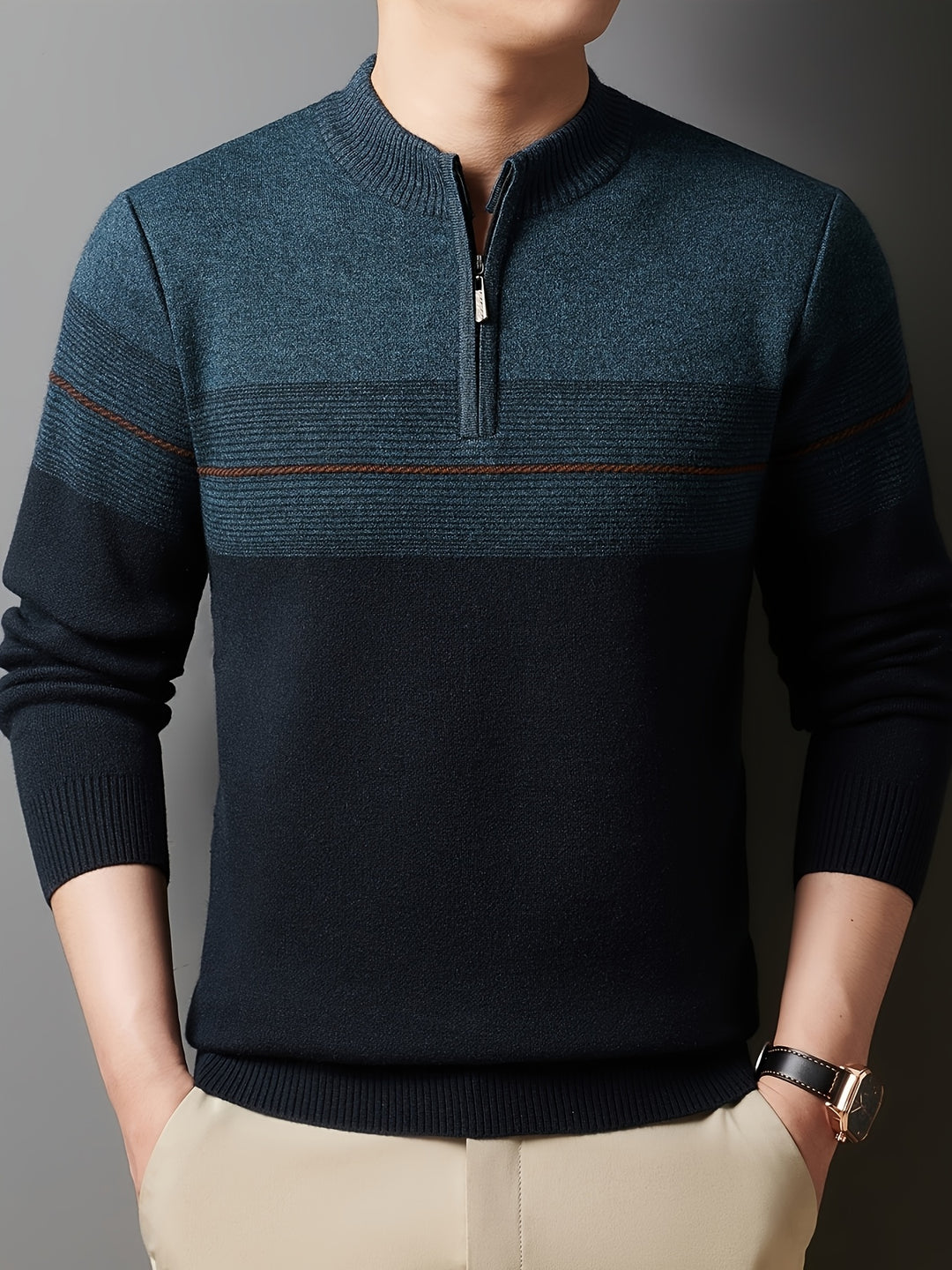 Lucas | Quarter-Zip Knit Sweater