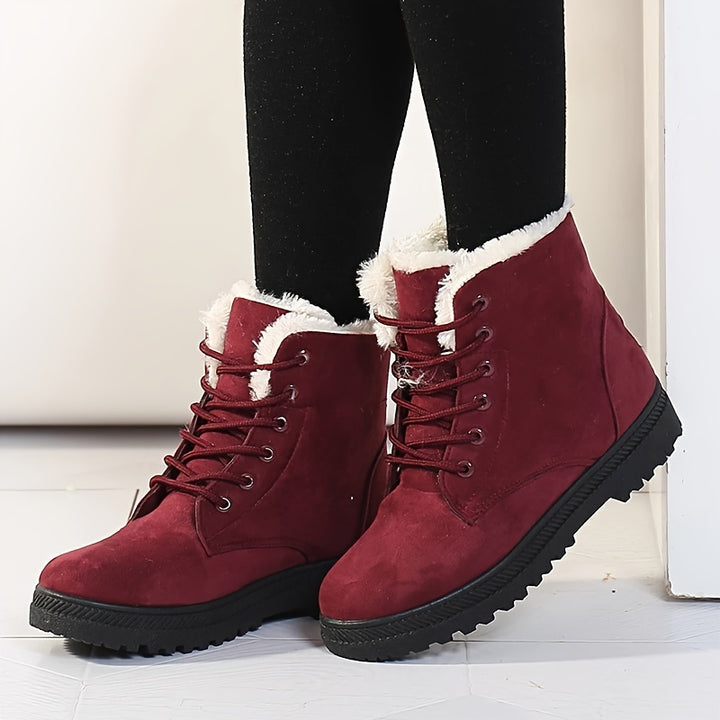 Elsa | Cozy Lace-Up Ankle Boots