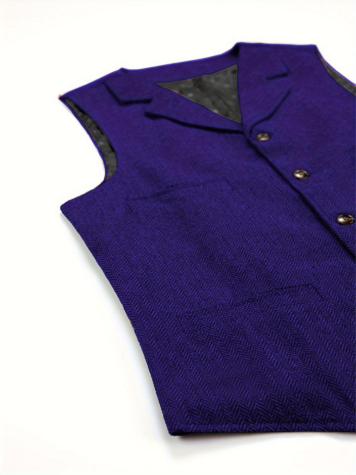 Colton | Heritage Herringbone Vest