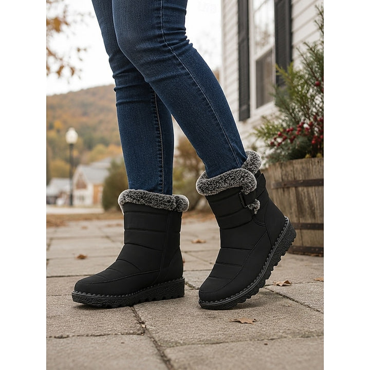 Greta | Cozy Fur-Trimmed Winter Snow Boots