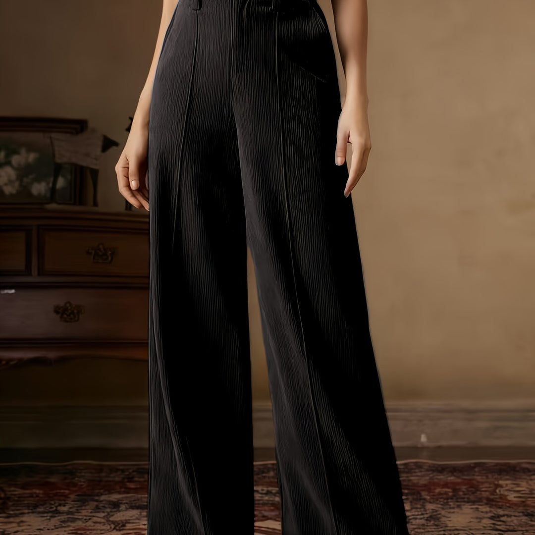Eleanora | High-Waisted Wide-Leg Trousers