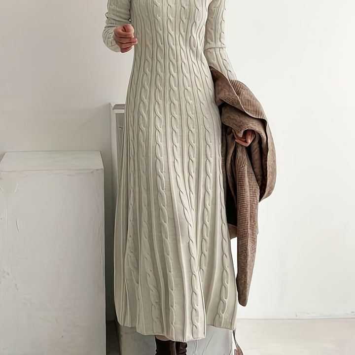 Lucinda | Cable-Knit Maxi Dress