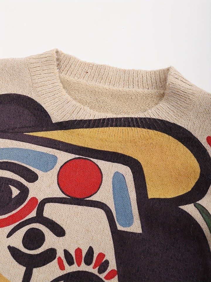 Camryn | Artful Abstract Sweater