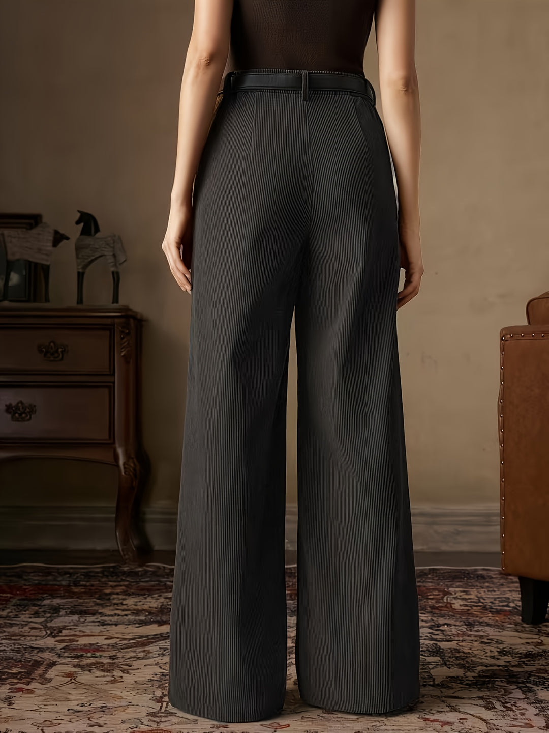 Eleanora | High-Waisted Wide-Leg Trousers