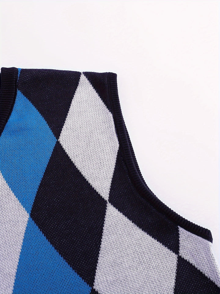 Chandler | Classic Argyle Sweater Vest