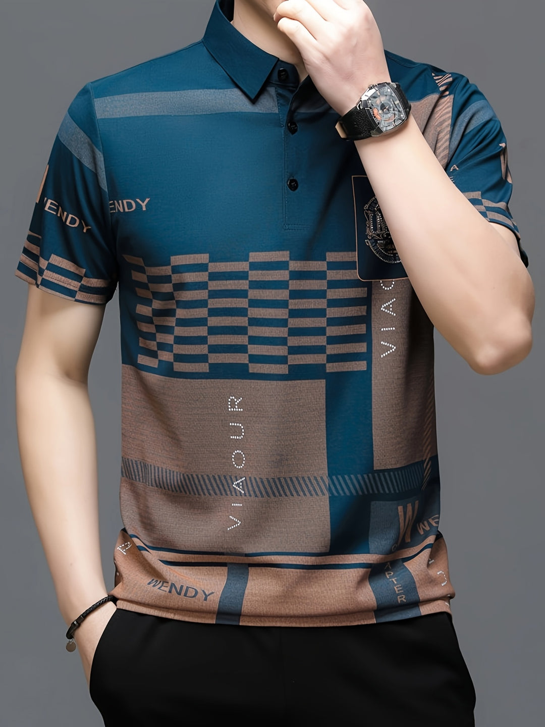 Nathaniel | Refined Colorblock Polo Shirt