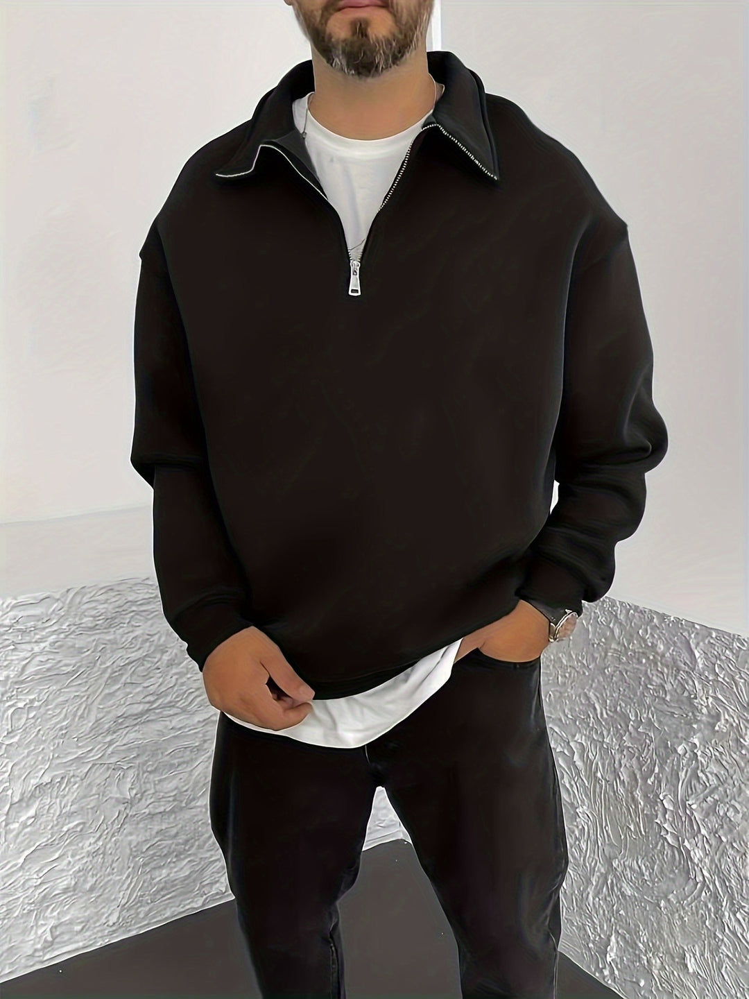 Nathaniel | Cozy Half-Zip Sweatshirt