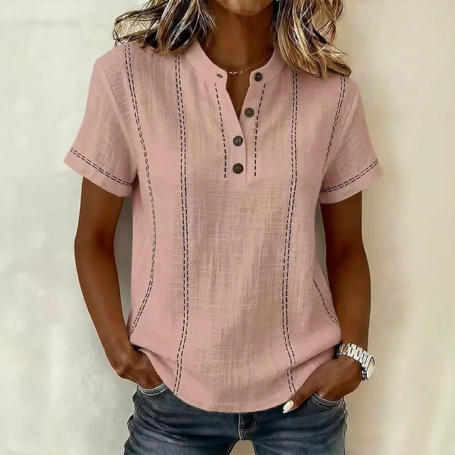 Corinna Vintage Striped Blouse
