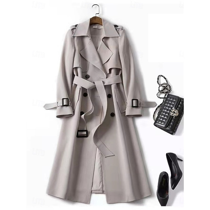 Clarissa | Belted Long Trench Coat
