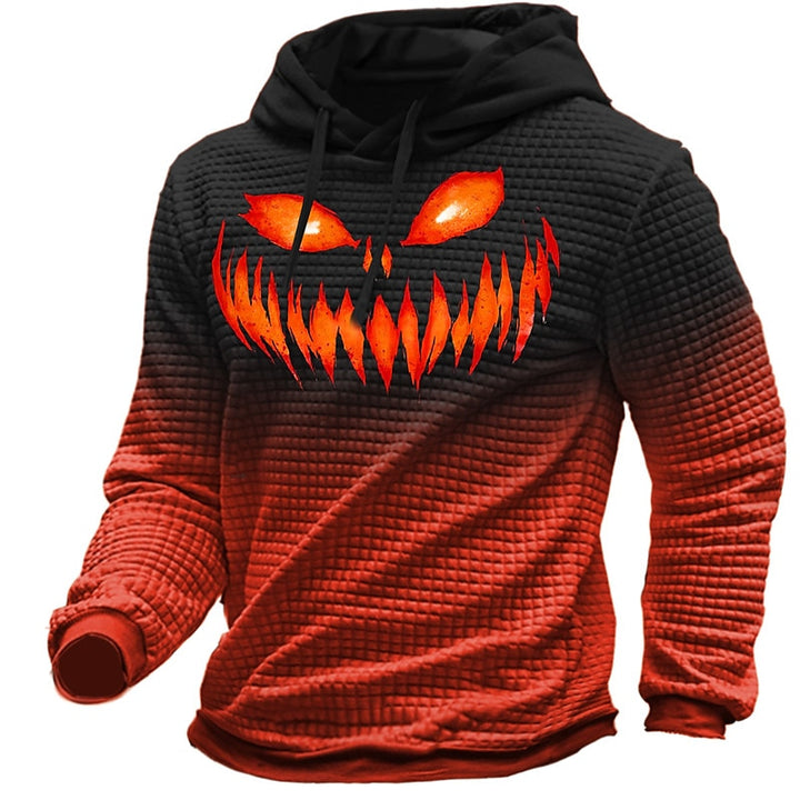 Harlan | Halloween Textured Graphic Hoodie